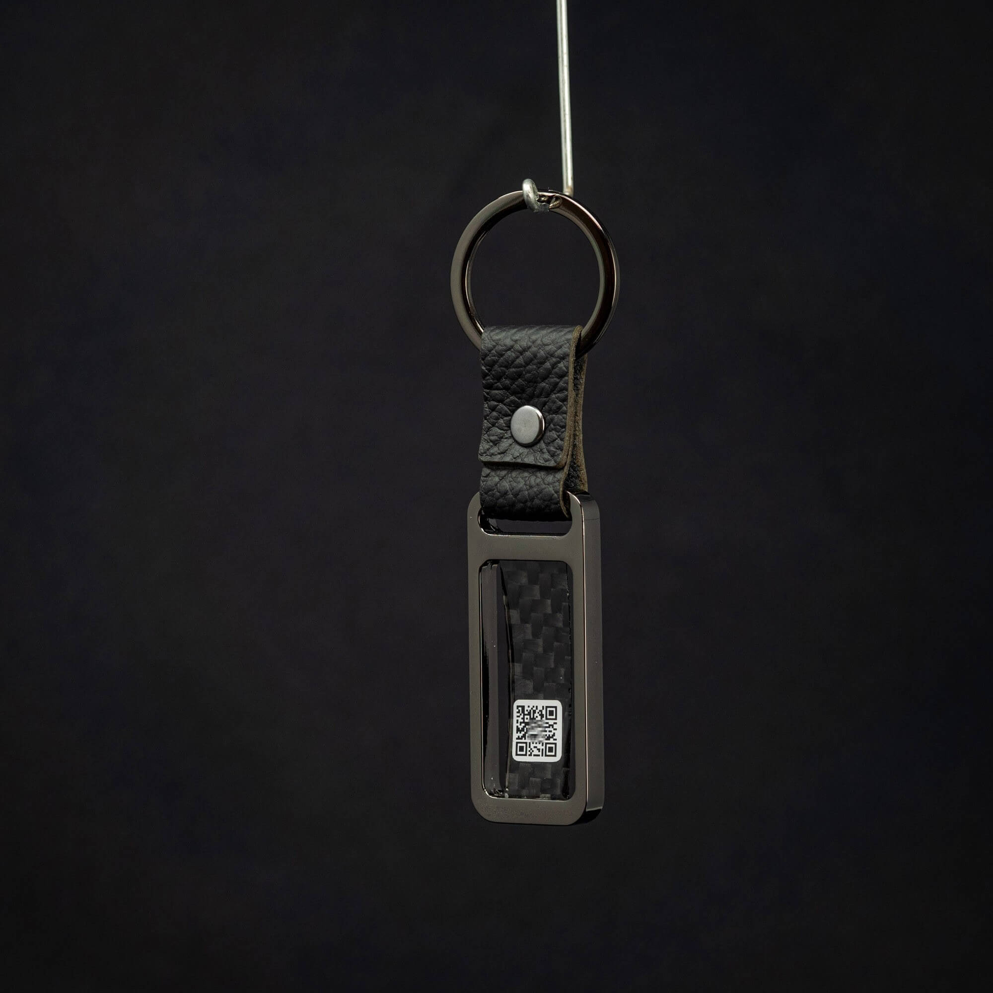 Porte-clés clé en fibre de carbone, porte-clés mécanique unique