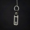 Kiu Style Martini Gray Metal/Carbon Key Chain