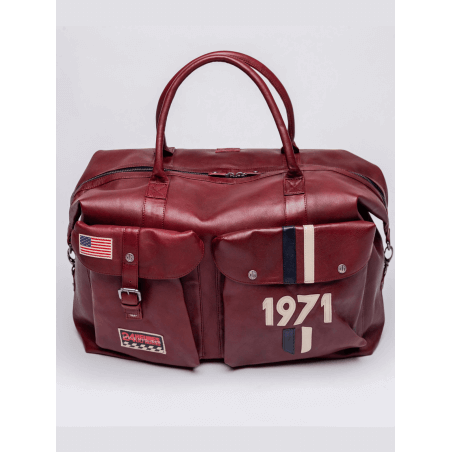 Bolsa de couro Nolan Steve McQueen Le Mans - Vermelho