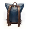 24H Le Mans Leather Backpack - Royal Blue