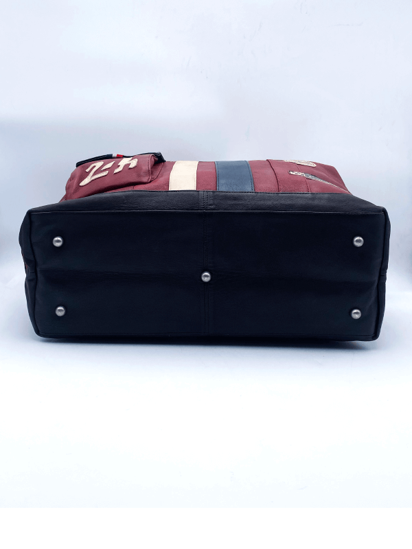 Le Mans weekend bag - Red leather 48h