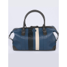 Bolsa de fin de semana Le Mans - Piel azul real 48hrs