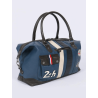 Bolsa de fin de semana Le Mans - Piel azul real 48hrs