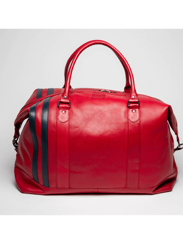 Sac 24h Le Mans cuir Rouge - André 72h