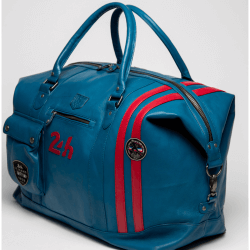 24h Le Mans bag Ocean Blue leather - André 72h