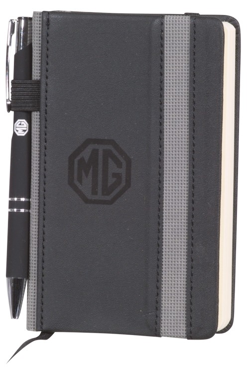 Bloco de notas MG com caneta - Preto