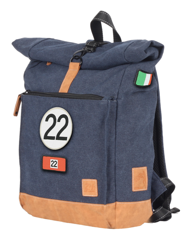 Blauwe rugzak met 1949 patch - 24H Le Mans