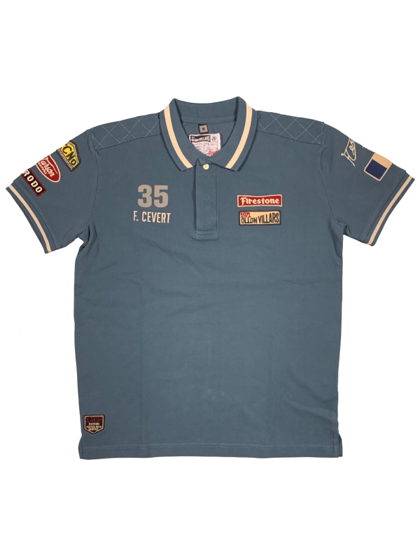 Warson Motors blauwe polo