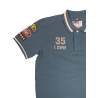 Warson Motors blauwe polo