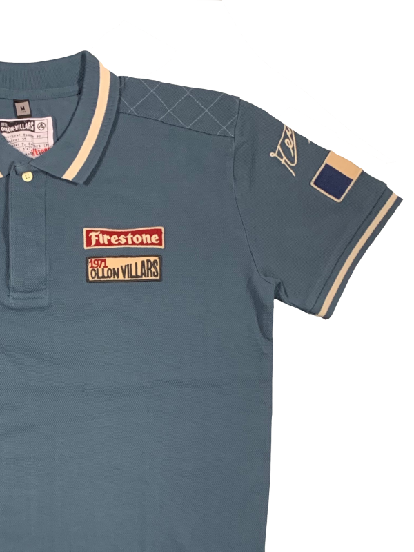 Warson Motors blauwe polo