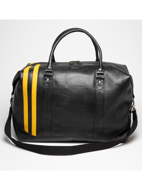 Pack Sac 24H Le Mans cuir Noir - André 72H + Pochette