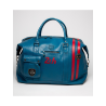 Bolsa de cuero azul marino 24H Le Mans - André 72H + bolsa