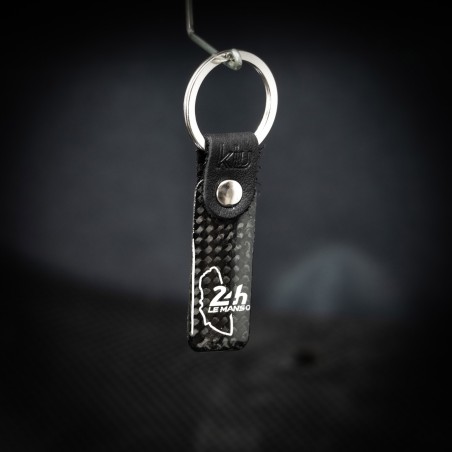 Circuit 24h Le Mans key ring - Recycled carbon