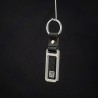 Metal and carbon keyring Circuit 24h Le Mans - Chrome