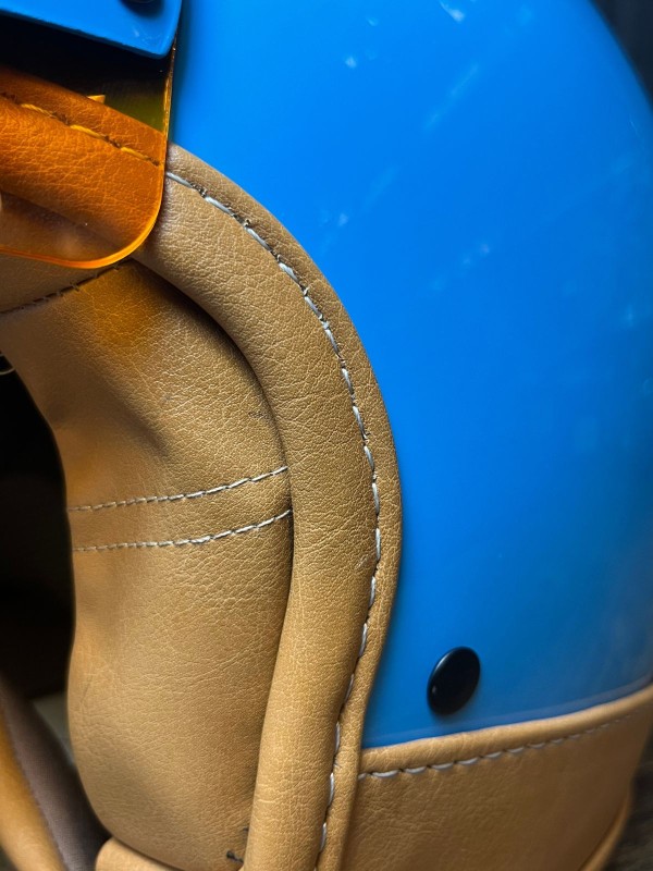 Casco Gulf - Arancione e blu