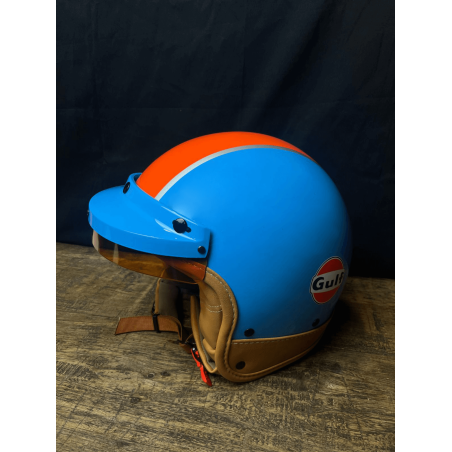 Capacete do Gulf - Laranja e Azul