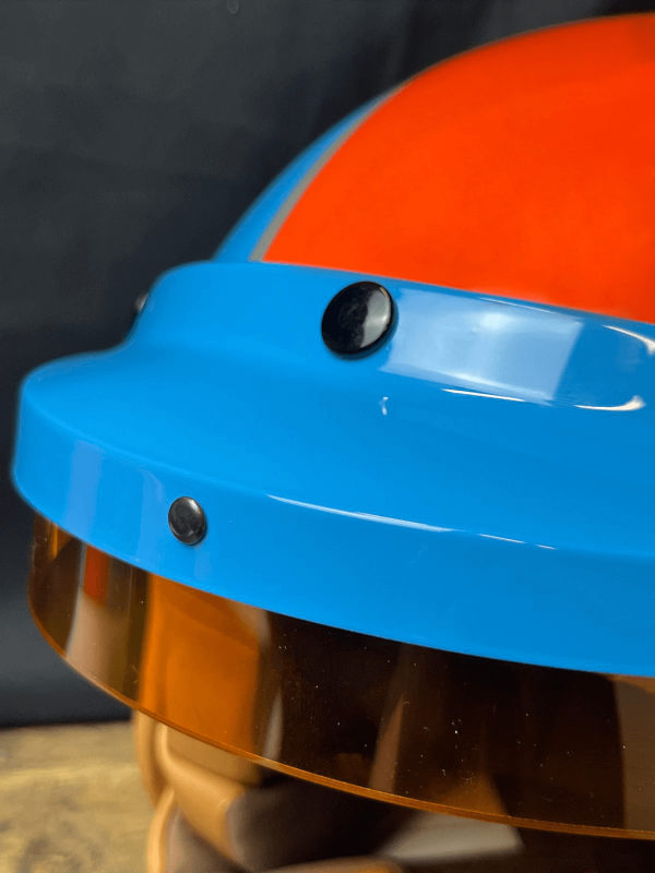 Casco Gulf - Arancione e blu