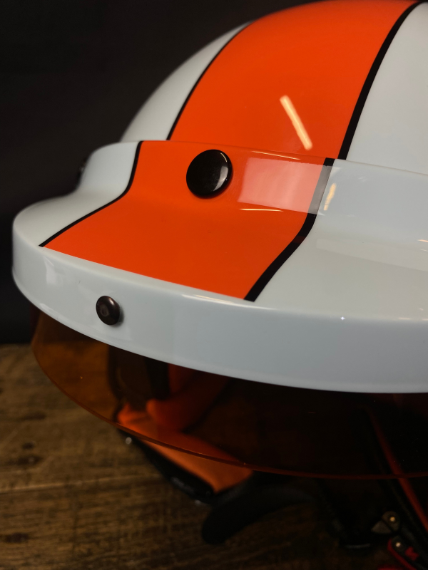 Casque Gulf Classic Bleu Ciel et Orange