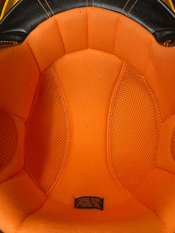 Casco Gulf Azul cielo y naranja clásicos