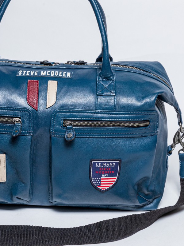 Bolsa Steve McQueen Le Mans - Nolan 48h azul real