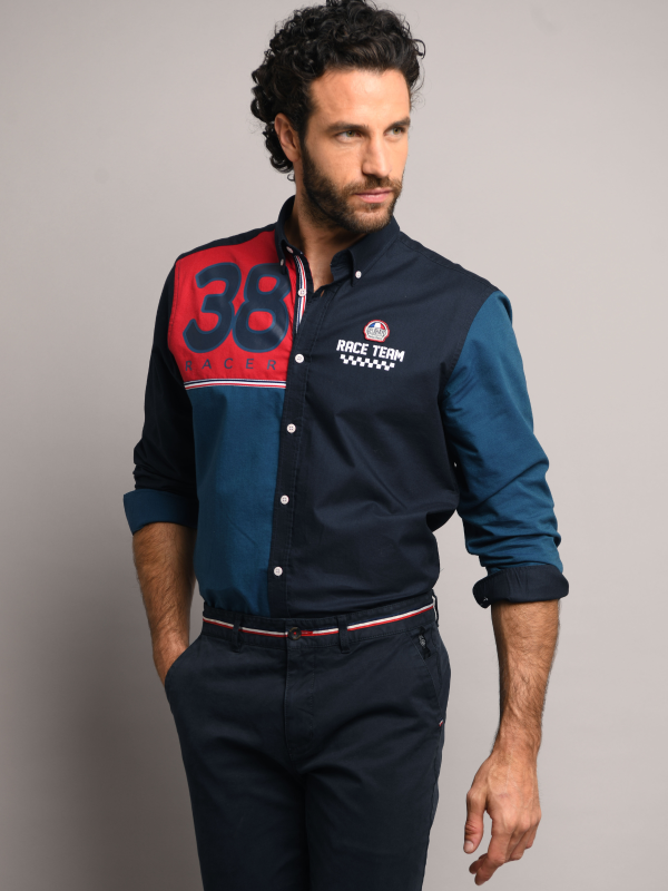 Camicia Delahaye blu navy