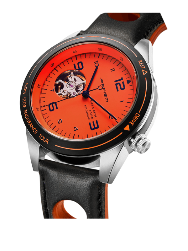 Horloge Arpiem RD Assen Oranje Armband Kyalami Racer Zwart/Oranje