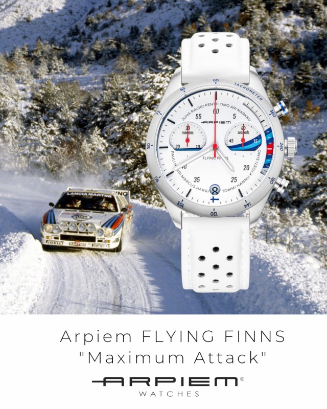 Arpiem Tribute FLYING FINNS horloge zwart