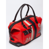 Le Mans weekend bag - bright red leather 72h