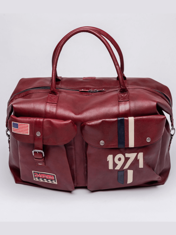 Bolsa de couro Nolan Steve McQueen Le Mans - Vermelho