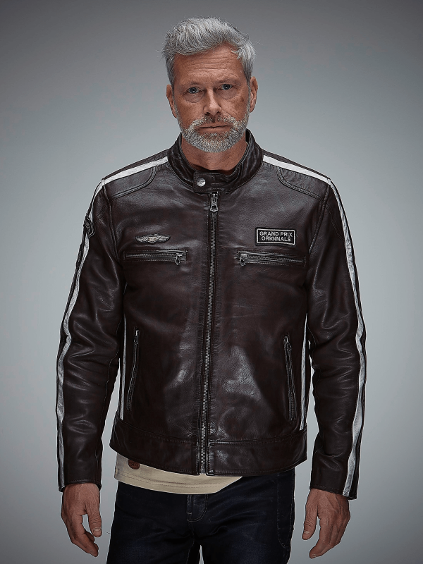 Blouson Cuir GPO Classic Espresso