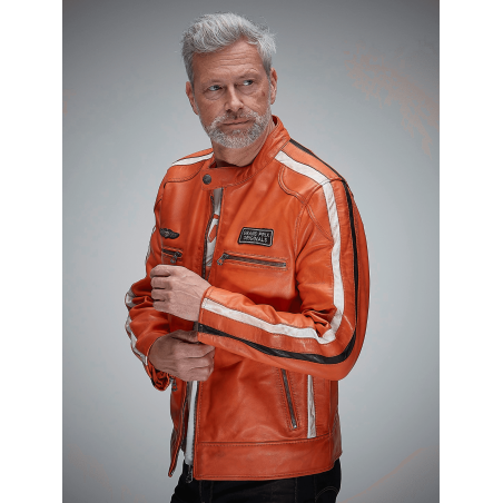 GPO Classic Naranja Chaqueta de cuero