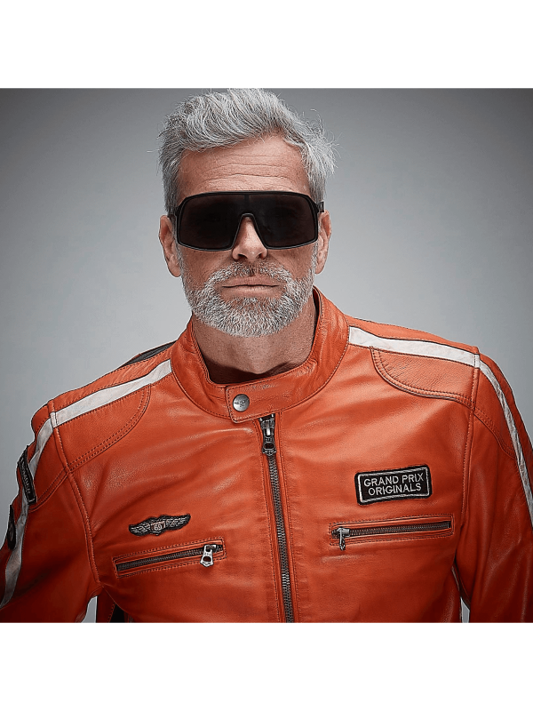 GPO Classic Orange Leather Jacket