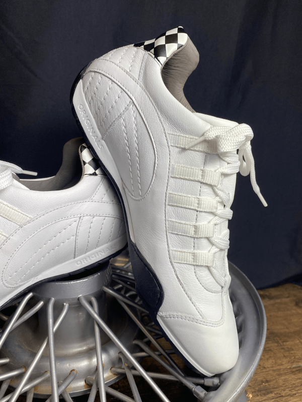 GrandPrix Originals Racing White Black Shoes