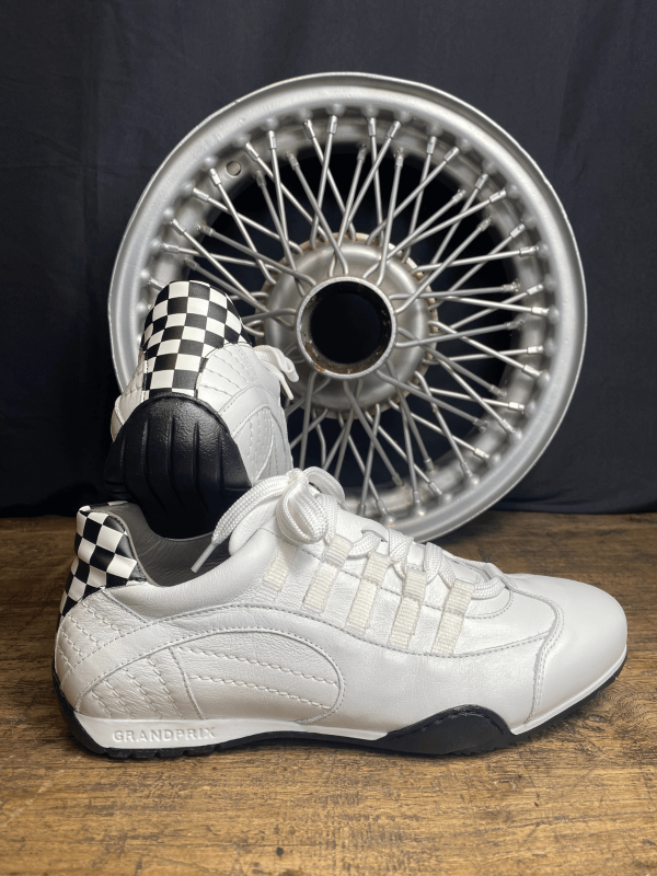 GrandPrix Originals Racing Branco Preto Sapatos para mulher