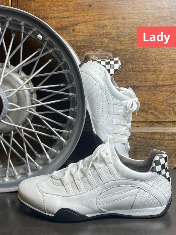 GrandPrix Originals Racing Branco Preto Sapatos para mulher