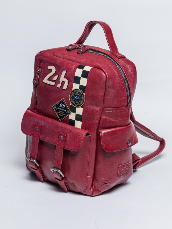 24h Le Mans Jack Backpack Dark Red