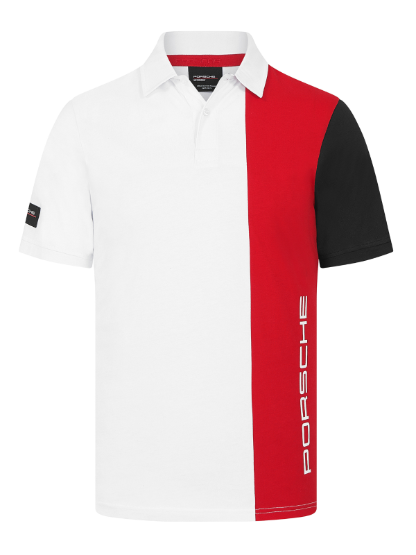 Polo Porsche Stripe Bianco