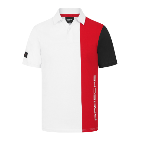 Polo Porsche Stripe Blanc