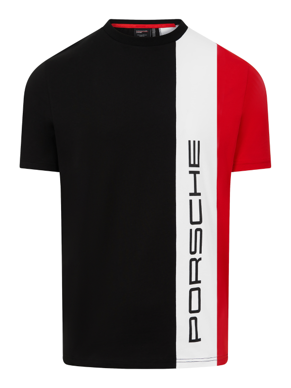 T-shirt Porsche Stripe Noir