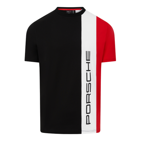 T-shirt Porsche Stripe Noir