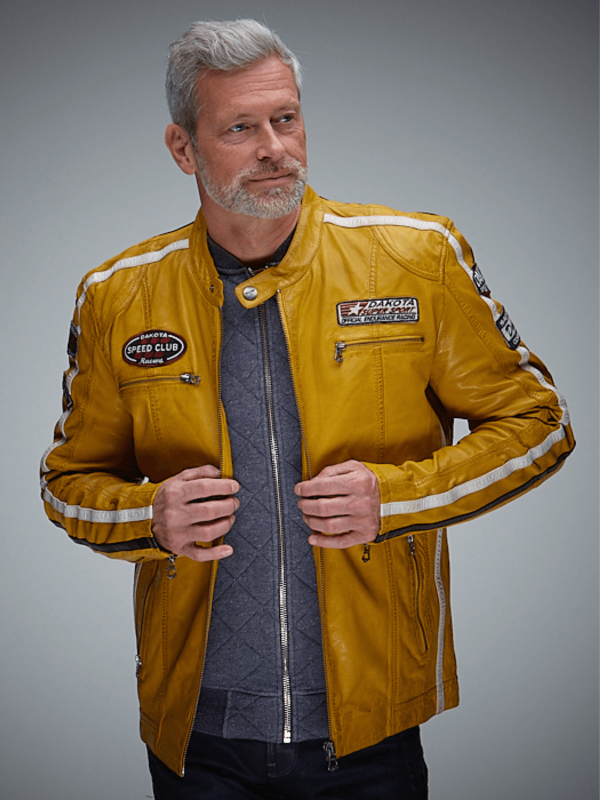 GPO Vintage Mustard Leather Jacket