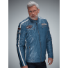 Blouson Cuir GPO Vintage Petrole