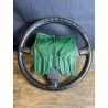 Driving Gloves - LEATHER - Green and Camel