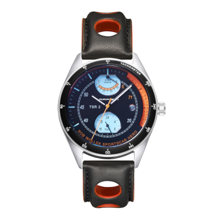 Arpiem Racematic TSR 2 Kyalami black leather watch