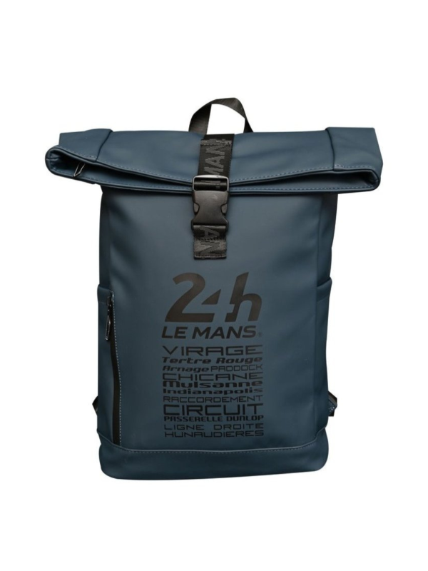 24h Le Mans Roll Top Backpack Blue