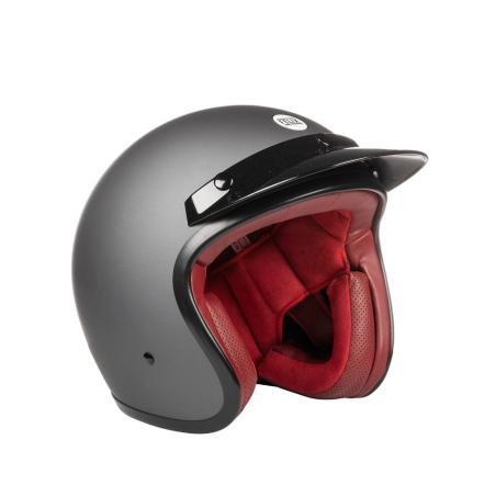 Casco Racer grigio metallizzato