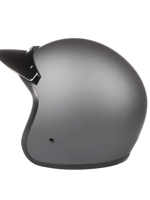 Racer Metallic Grey Helmet