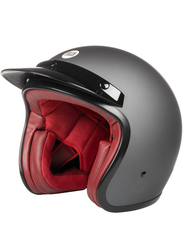 Casco Racer grigio metallizzato