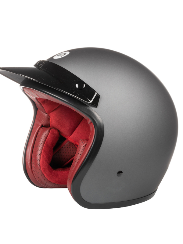 Casco Racer grigio metallizzato