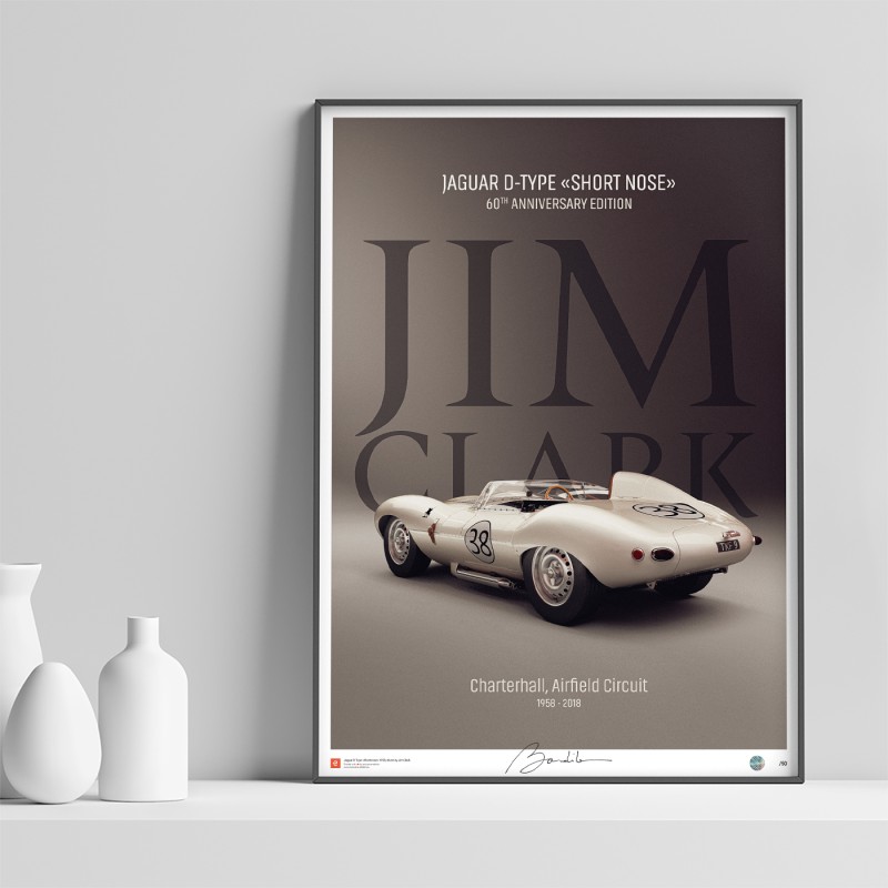 Cartel del Jaguar D-Type "Short Nose" 1958